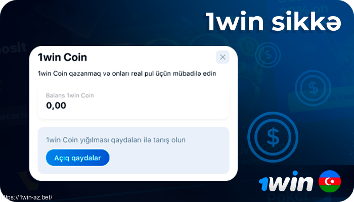 1Win sikkələrini necə dəyişdirmək olar