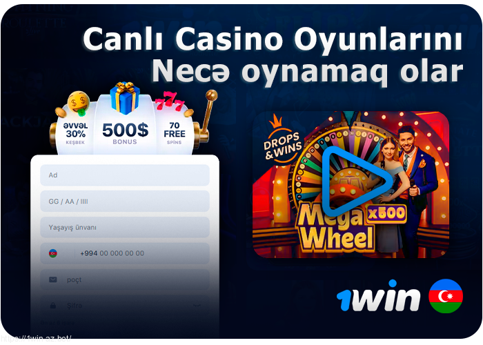 1Win saytında canlı dilerlə oyun oynamağa necə başlamaq olar - addım-addım təlimat