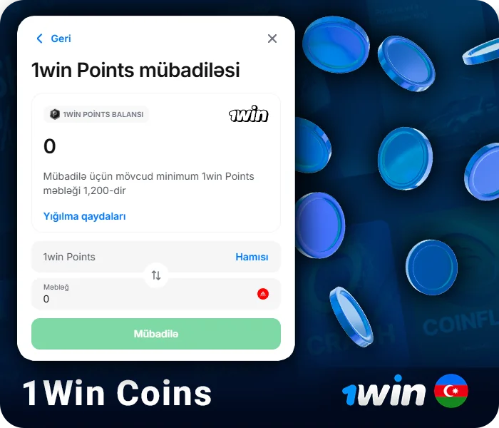 Azərbaycandan olan oyunçular üçün 1Win Coins haqqında