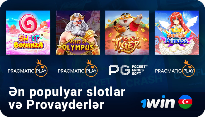 1win Kazinosundakı ən yaxşı slotlar – aparıcı provayderlər