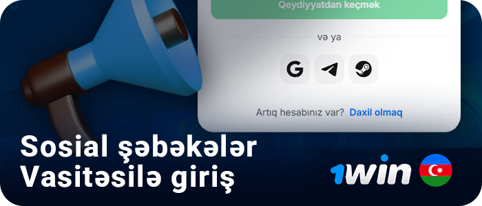 Sign up via social media on 1win Azerbaijan
